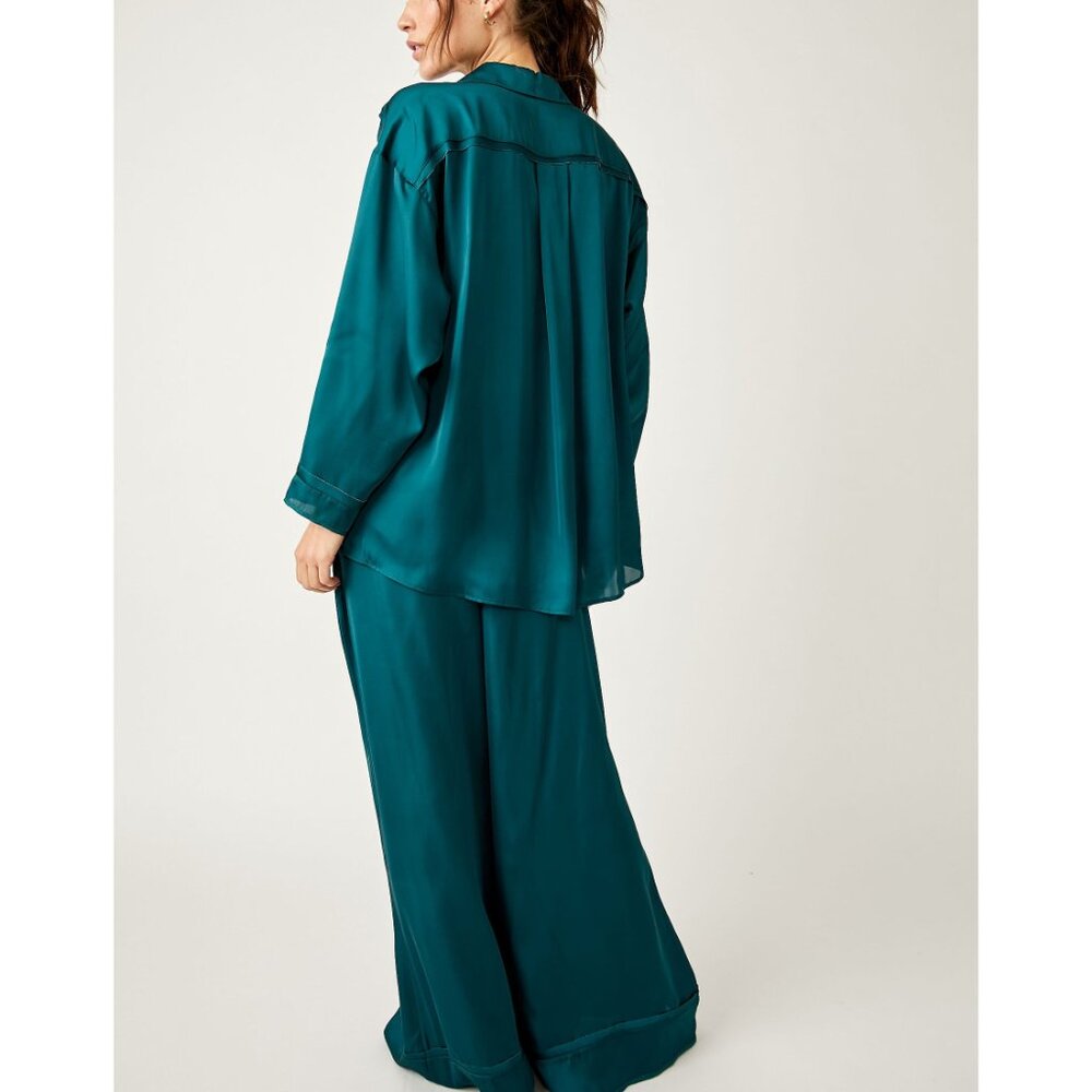 Free People Teal Pajama Set - Picture 3 of 7